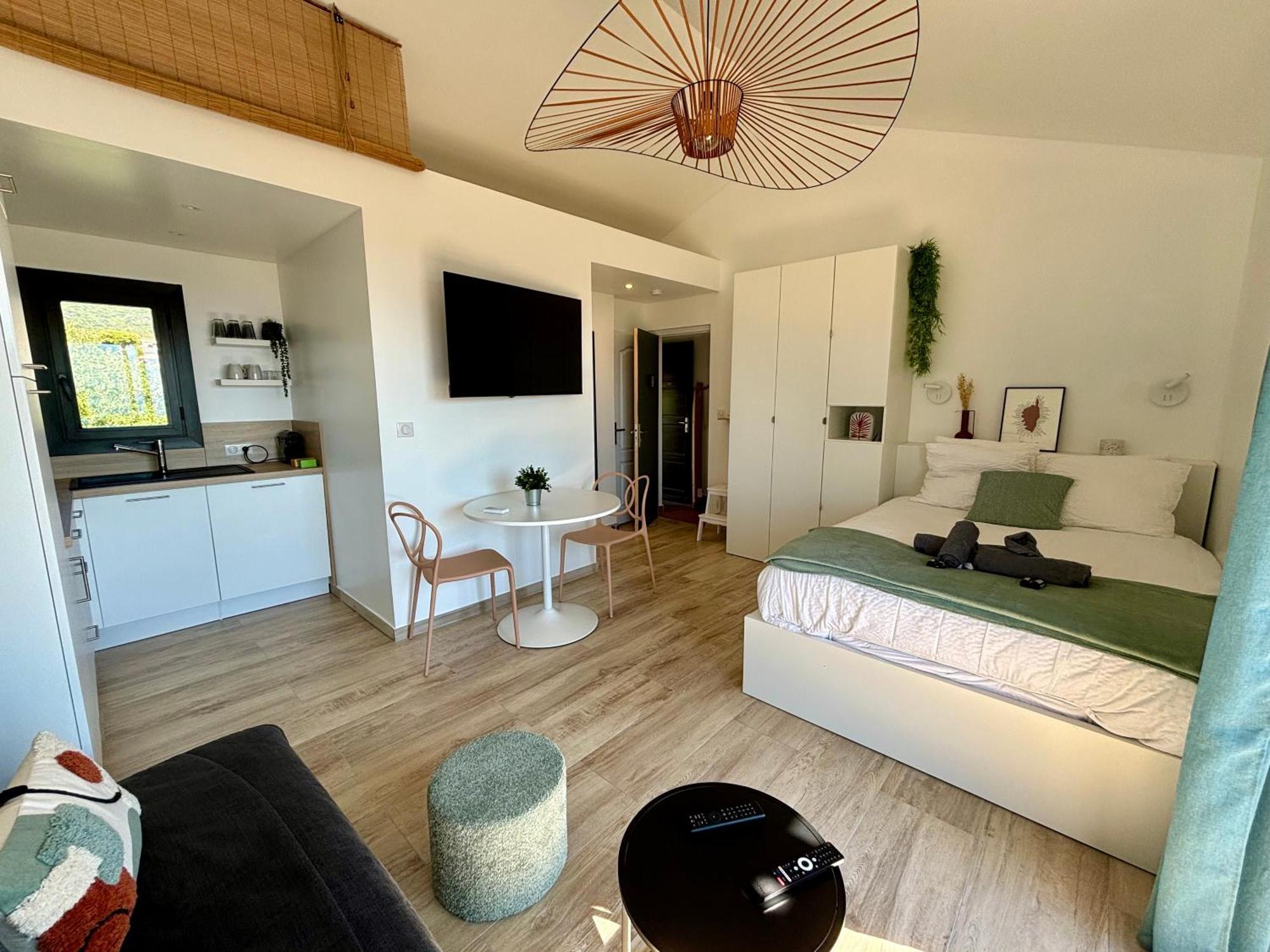 Studio Vue Mer A Porticcio Piscine Et Parking Dış mekan fotoğraf