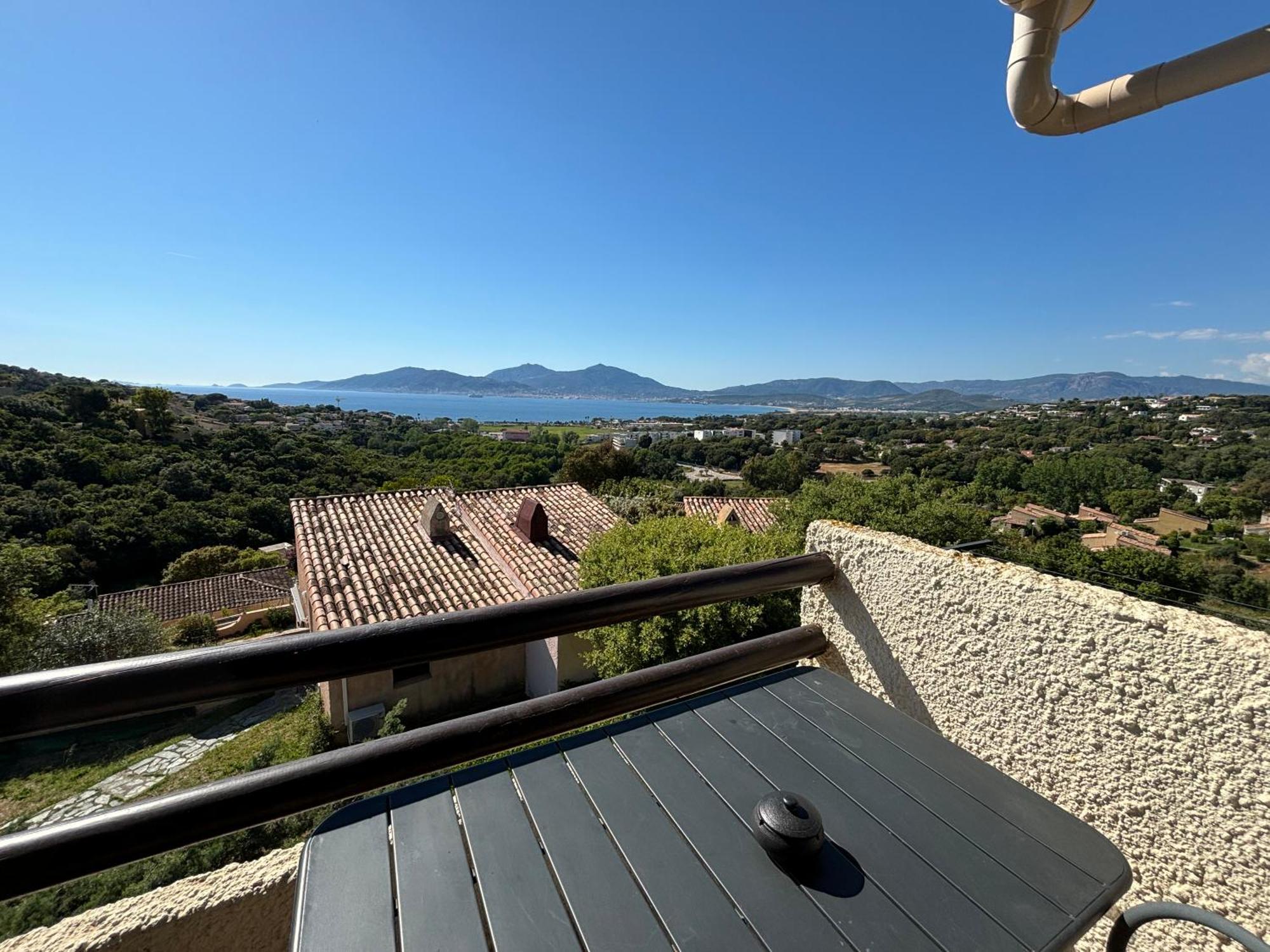 Studio Vue Mer A Porticcio Piscine Et Parking Dış mekan fotoğraf