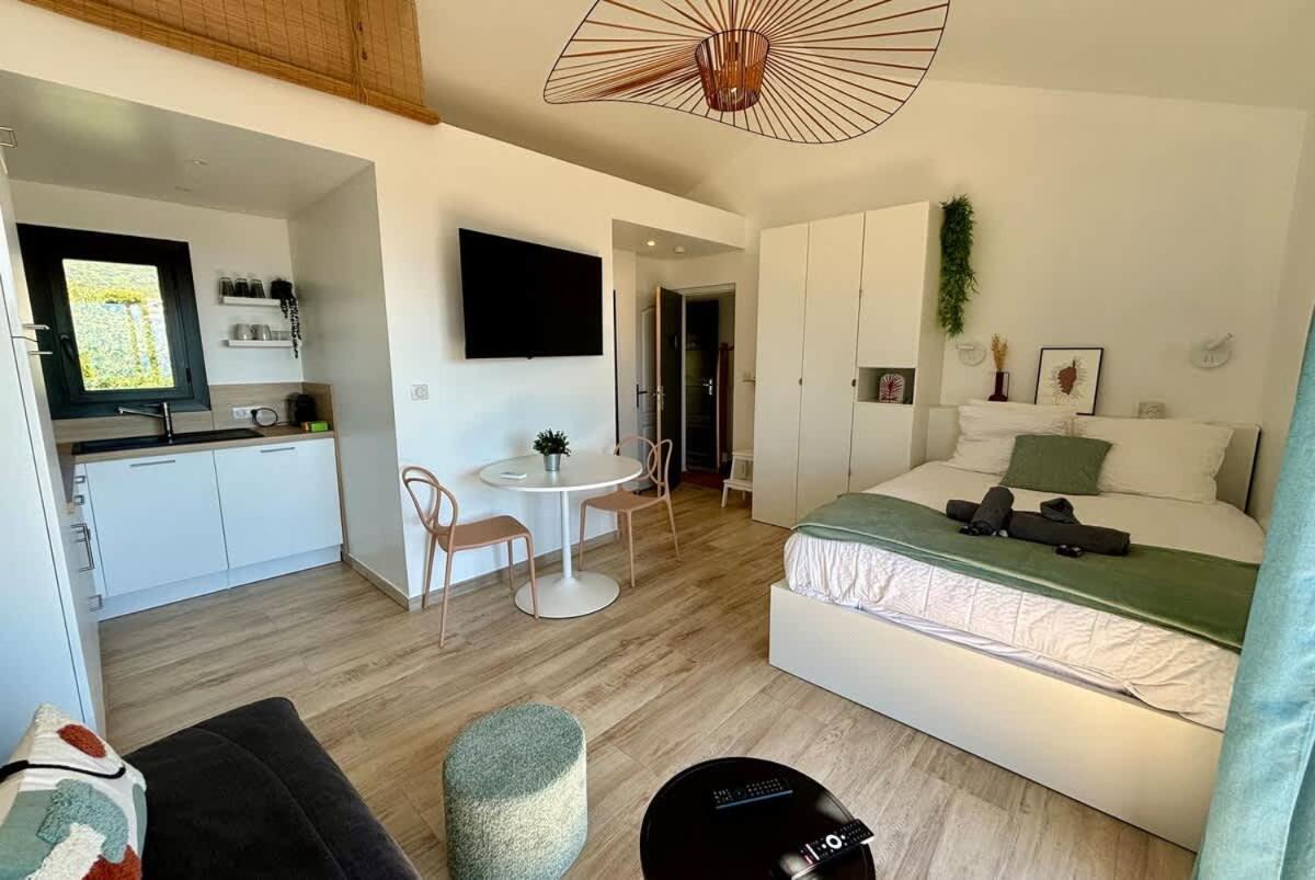 Studio Vue Mer A Porticcio Piscine Et Parking Dış mekan fotoğraf