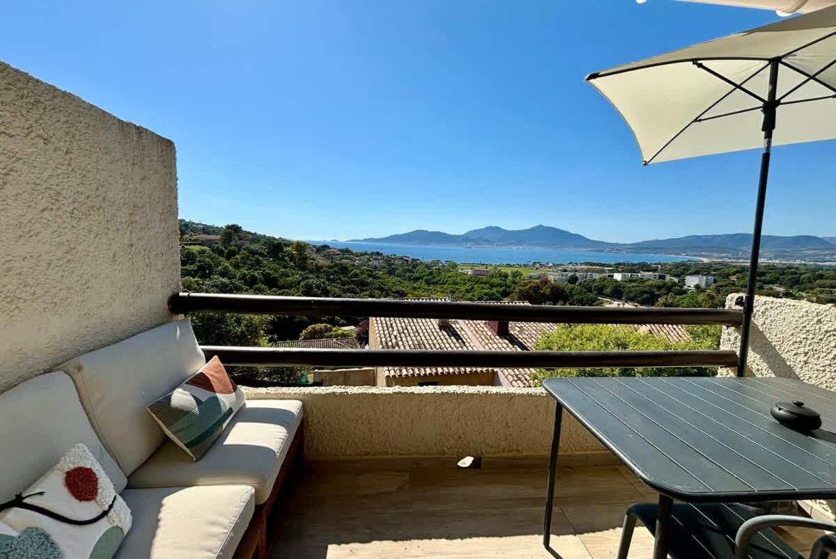 Studio Vue Mer A Porticcio Piscine Et Parking Dış mekan fotoğraf