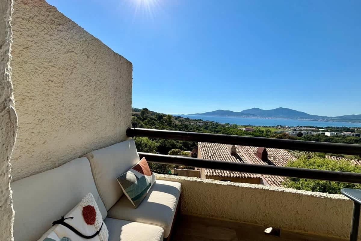 Studio Vue Mer A Porticcio Piscine Et Parking Dış mekan fotoğraf