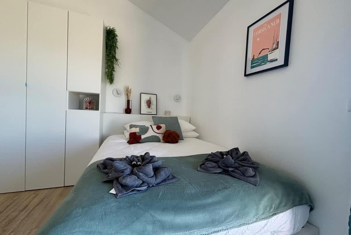 Studio Vue Mer A Porticcio Piscine Et Parking Dış mekan fotoğraf